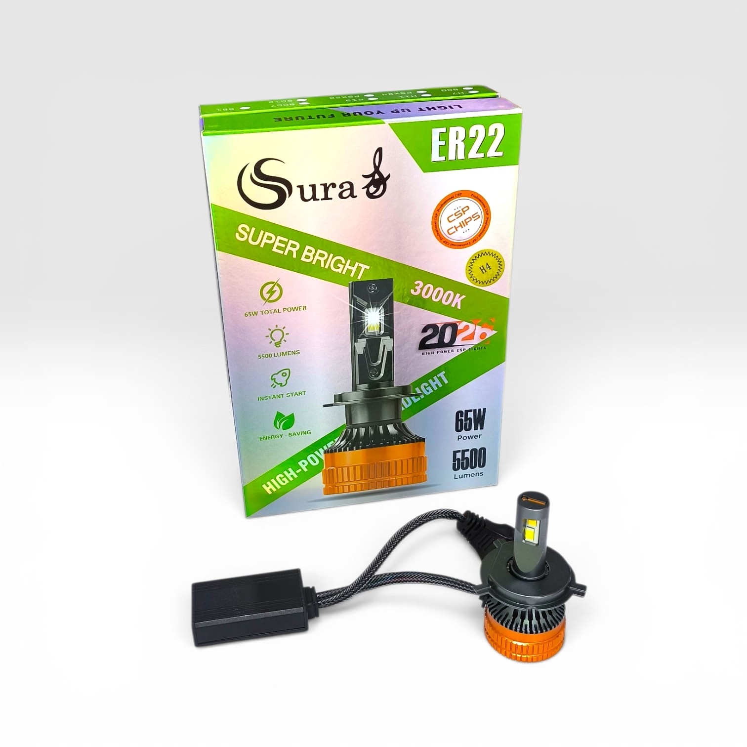 هدلایت لیمویی ER22 برند Sura گارانتی دار(پس کرایه)