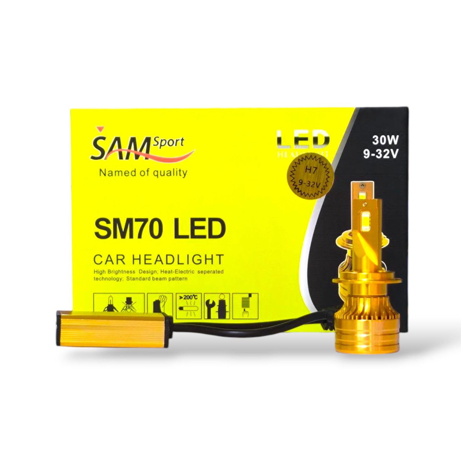 هدلایت SM70 برند SAM بسته دوعددی(پس کرایه)