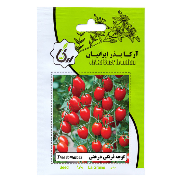 بذر گوجه گیلاسی ، زیتونی و درختی آرکا بذر ایرانیان کد ARK-A-ARK-08 وزن 80 گرم مجموعه 8 عددی