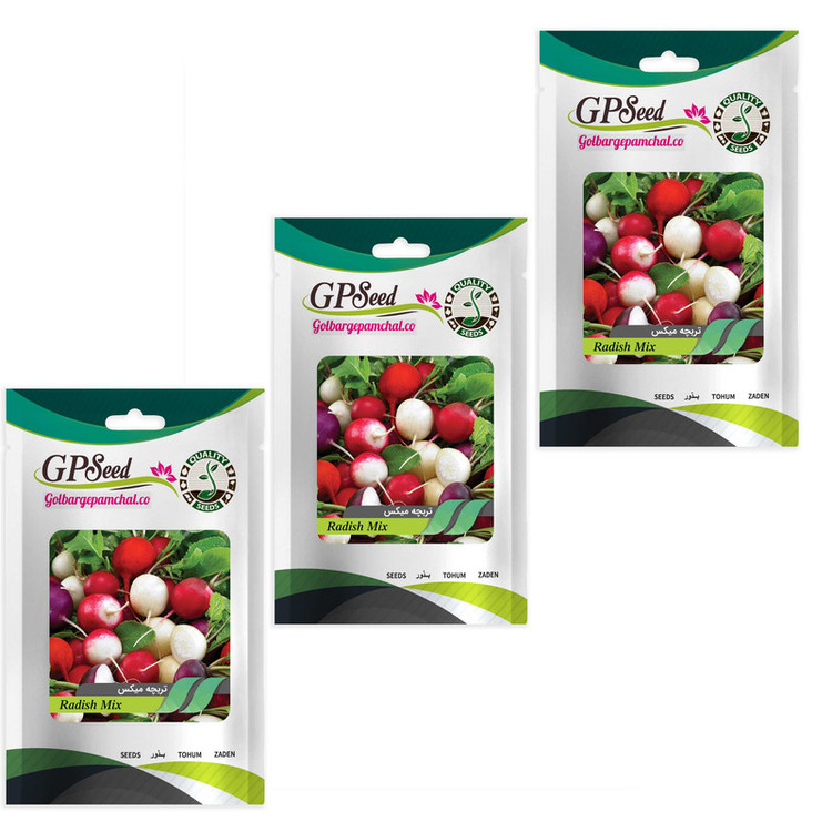 بذر تربچه میکس گلبرگ پامچال کد GPF-331 مجموعه 3 عددی