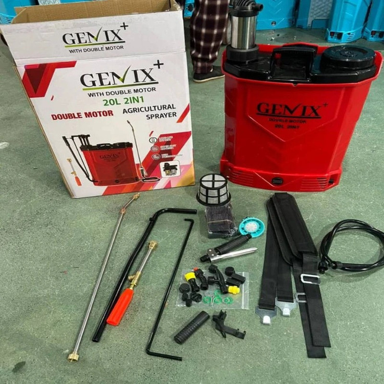 سمپاش شارژی دو موتور جنیکس پلاس مدل Gnx700 ظرفیت 20 لیتر