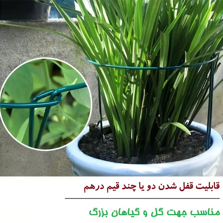 قیم بند مدل نيم حلقه اي بزرگ بسته 4 عددي