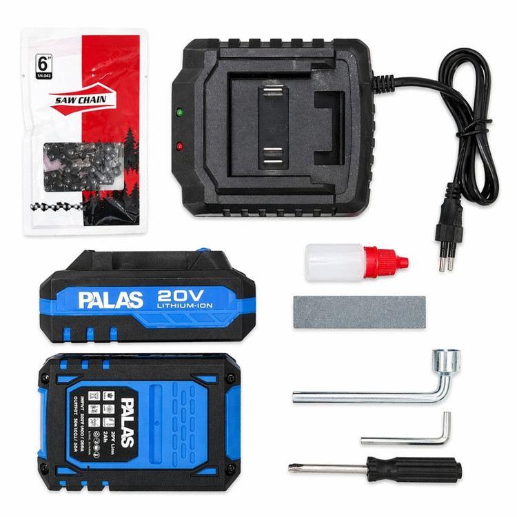 قیچی و اره زنجیری شارژی پالاس مدل P5202K مجموعه 2 عددی