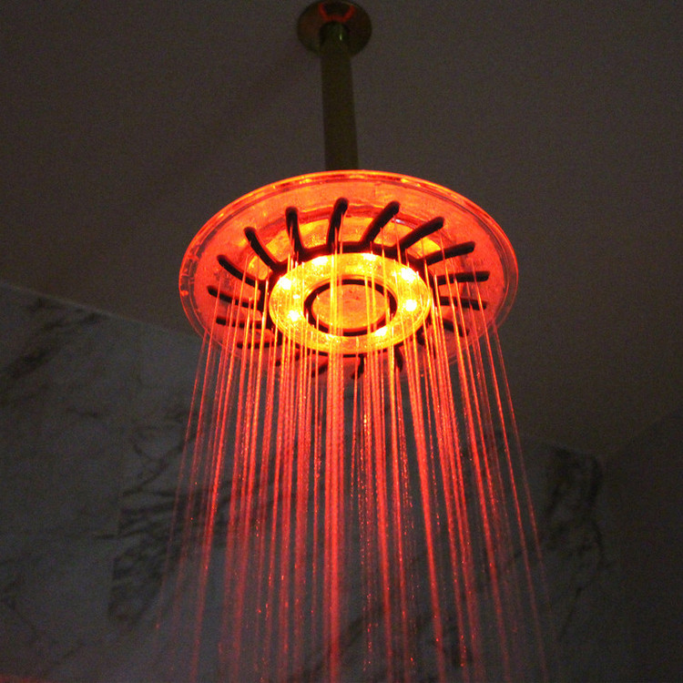 سردوش حمام پاپیروس مدل روشنایی خودکار Crystal - UP
