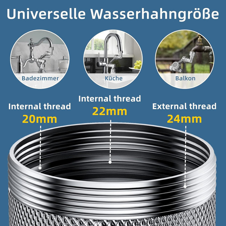 سر شیر آب آی کیو مدل چرخشی کامل چند حالته کد Steel-Lux85