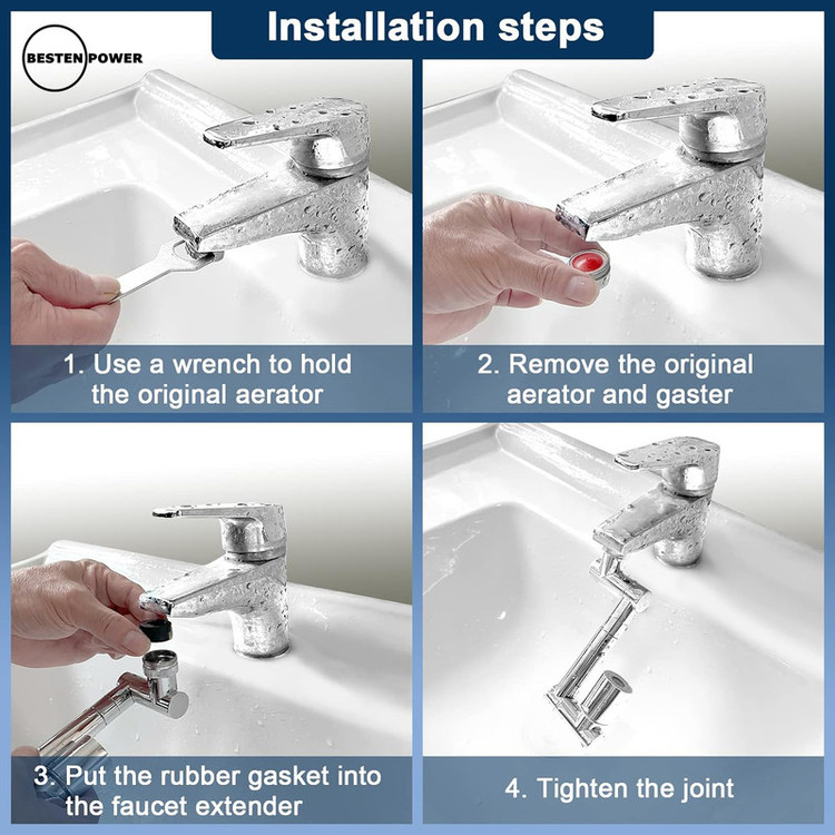 سری شیرآلات بستن پاور مدل تلسکوپی گردان