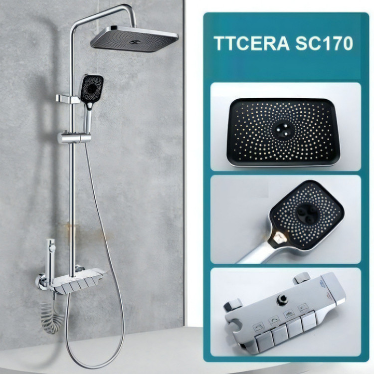 دوش حمام مدل پیانویی 4 کلید کد sc170