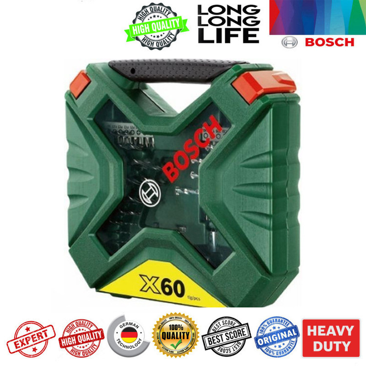 مته و سری پیچ گوشتی بوش مدل X line 60 کد PRO2607 مجموعه 60 عددی