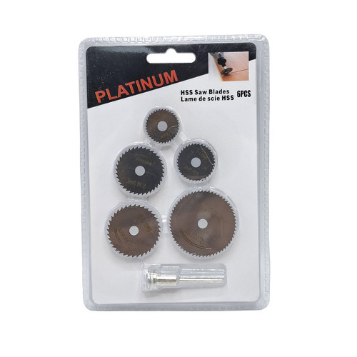 صفحه برش تیغه فرز انگشتی پلاتینیوم مدل 6PCS مجموعه 6 عددی