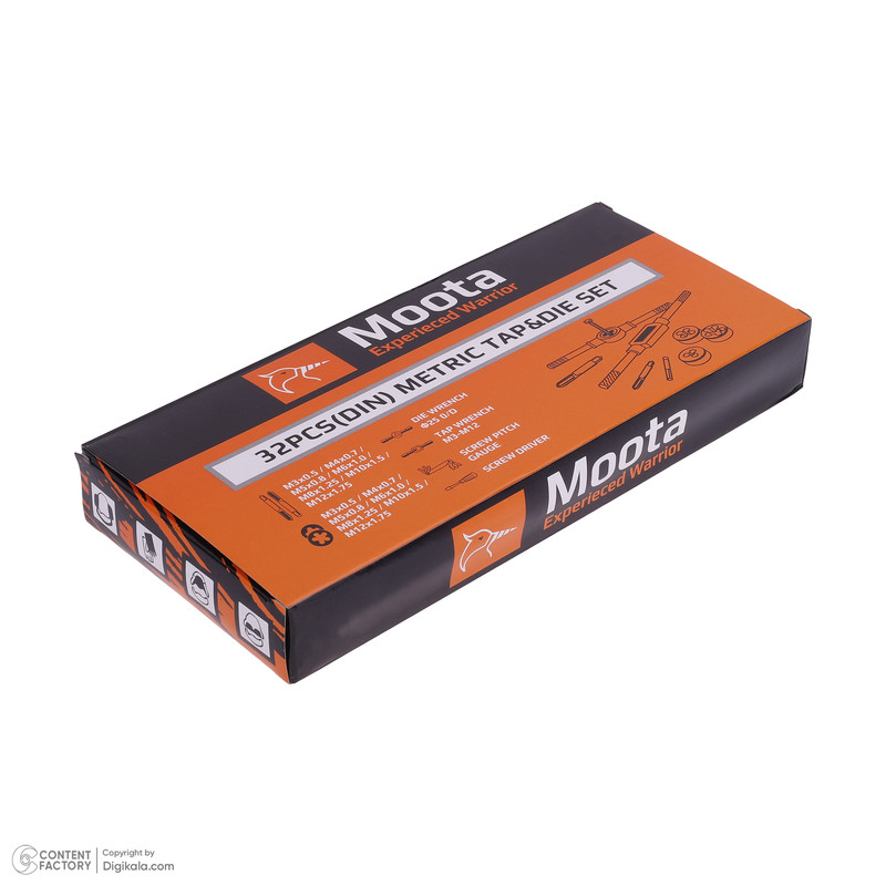 حدیده و قلاویز موتا مدل MO304 مجموعه 32 عددی