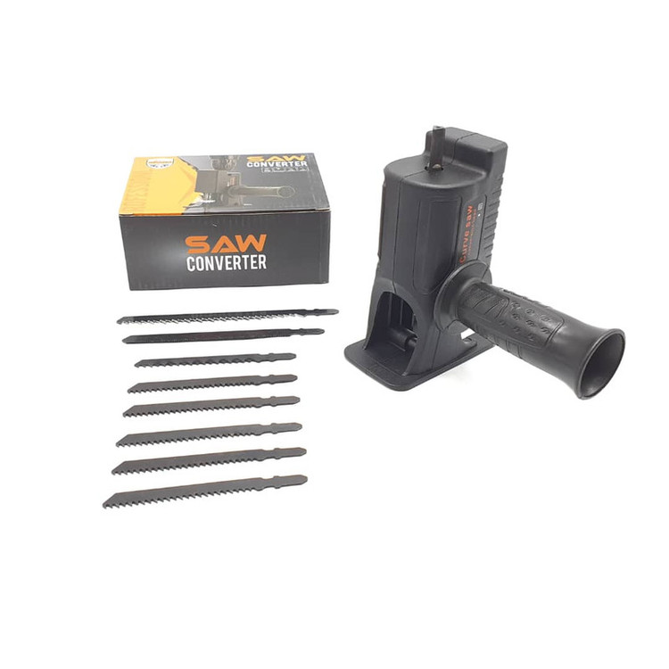 تبدیل دریل به اره عمودبر ساو کانورتر مدل SAW-10-PCS مجموعه 10عددی