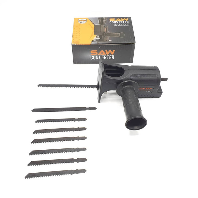 تبدیل دریل به اره عمودبر ساو کانورتر مدل SAW-10-PCS مجموعه 10عددی