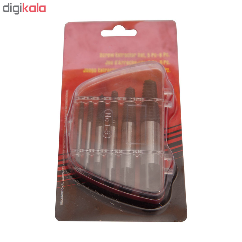 مجموعه 6 عددی مته قلاویز چپ گرد کد 36