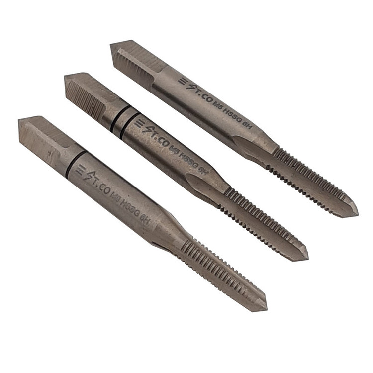 قلاویز دستی استیکو مدل M5-0.8 HSSG سایز 5 میلی متر مجموعه 3 عددی