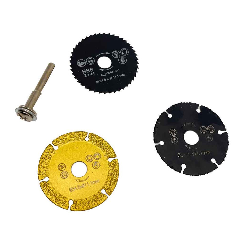 صفحه برش اره ای به همراه تبدیل سر دریل کد jt-3pc مجموعه 4 عددی