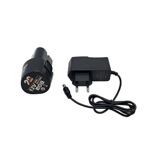 مجموعه شارژر و باتری دریل شارژی 12 ولت 1/5 آمپر بیست مدل 12V مجموعه 2 عددی