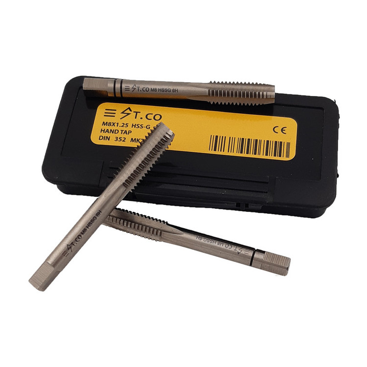 قلاویز دستی استیکو مدل M8-1.25 HSSG سایز 8 میلی متر مجموعه 3 عددی