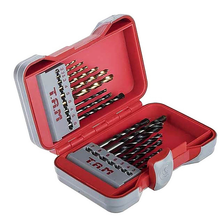 مته چوب و فلز و الماسه تام مدل AJ-W/M/A-123074 مجموعه 16 عددی