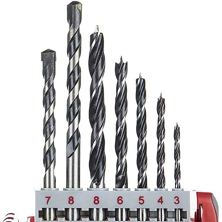 مته چوب و فلز و الماسه تام مدل AJ-W/M/A-123074 مجموعه 16 عددی