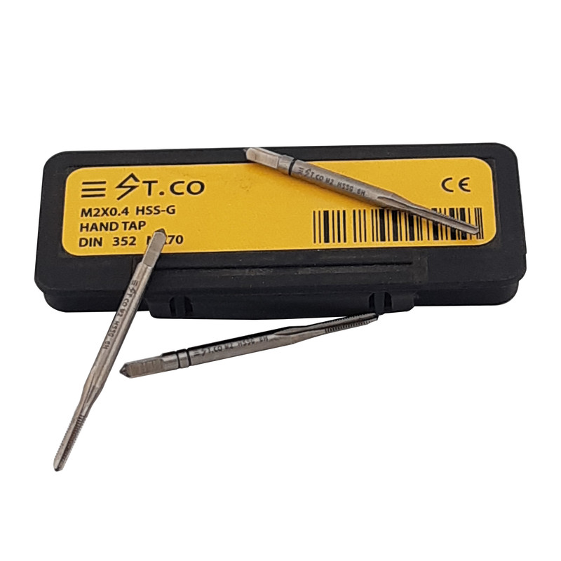 قلاویز دستی استیکو مدل M2-0.4 HSS-G سایز 2 میلی متر مجموعه 3 عددی