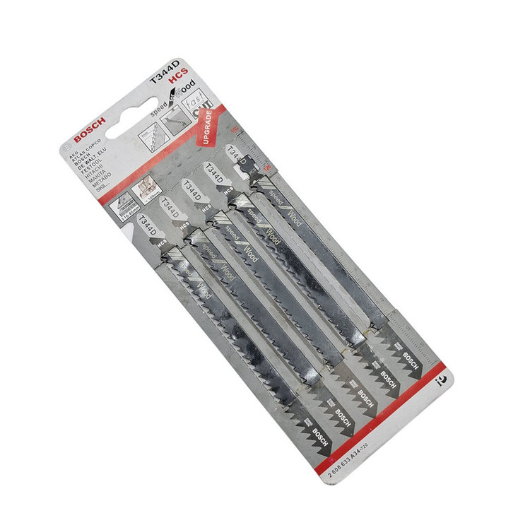تیغ اره عمودبر چوب بوش مدل T344D مجموعه 5 عددی