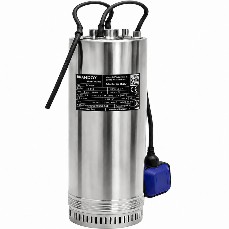 پمپ کف کش 1.5 اسب بخار براندوی مدل BCM6/F
