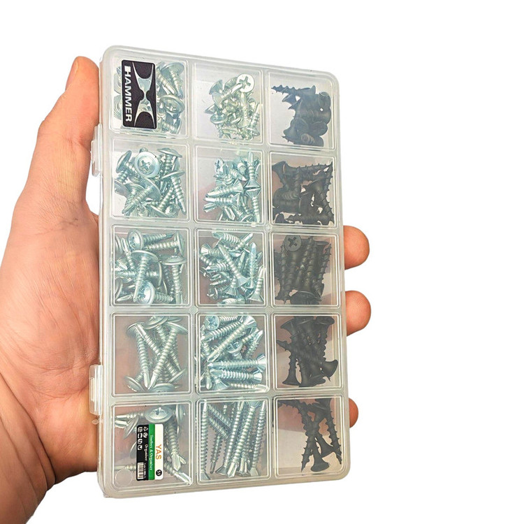 پیچ سرمته و ام دی اف هامر مدل Home FIX K بسته 210 عددی