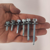 پیچ سرمته هامر مدل شیروانی واشردار کد Multiple Sizes مجموعه 60 عددی
