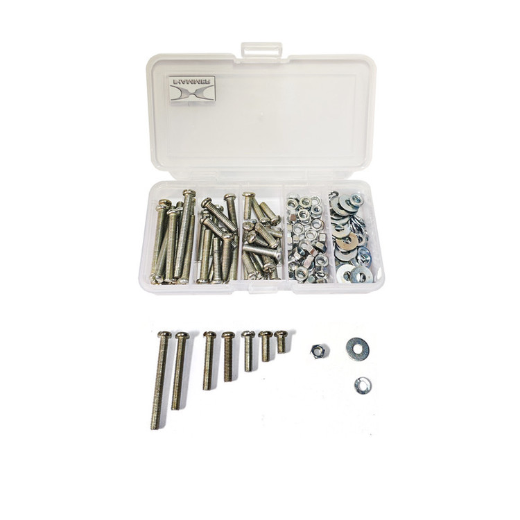 پیچ و مهره و واشر هامر مدل استوانه کد M5 R بسته 240 عددی