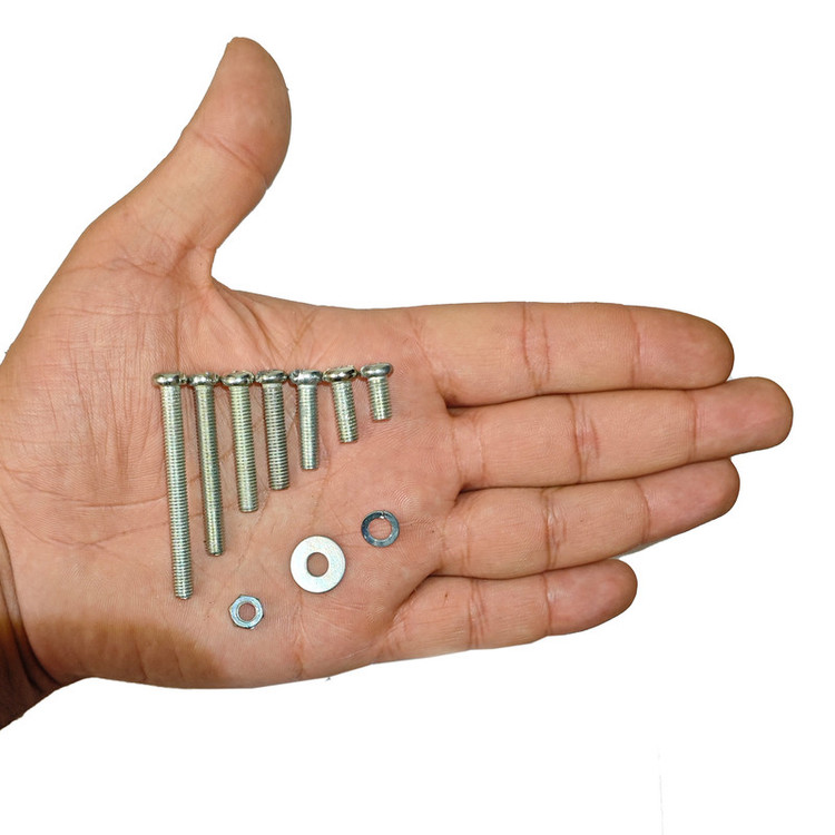 پیچ و مهره و واشر هامر مدل استوانه کد M5 R بسته 240 عددی