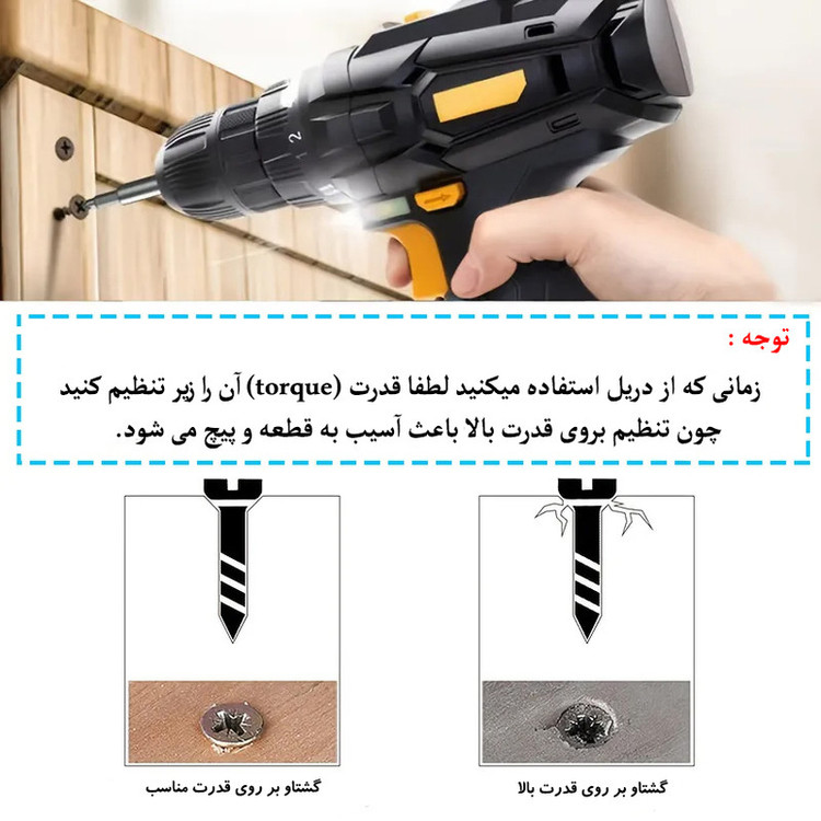 پیچ ام دی اف هامر مدل 20mm بسته 100 عددی