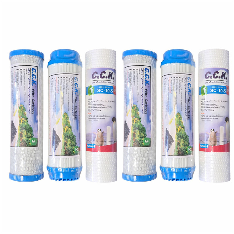فیلتر دستگاه تصفیه آب خانگی سی سی کا مدل B03 مجموعه 6 عددی