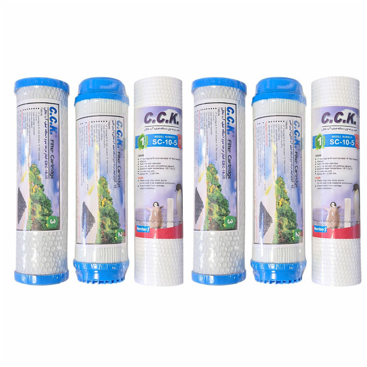 فیلتر دستگاه تصفیه آب خانگی سی سی کا مدل B03 مجموعه 6 عددی