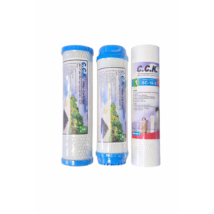 فیلتر دستگاه تصفیه آب خانگی سی سی کا مدل BLU-FILTER مجموعه 24 عددی