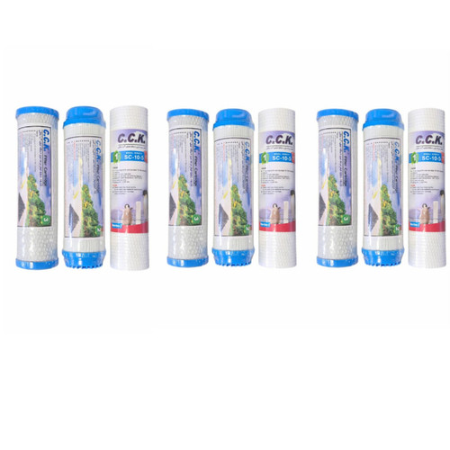 فیلتر دستگاه تصفیه آب خانگی سی سی کا مدل RO-09 مجموعه 9 عددی
