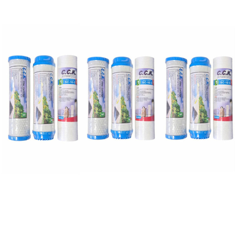 فیلتر دستگاه تصفیه آب خانگی سی سی کا مدل RO-09 مجموعه 9 عددی