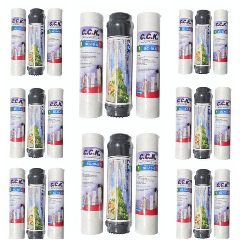 فیلتر دستگاه تصفیه آب خانگی سی سی کا مدل FTT-24 مجموعه 24 عددی