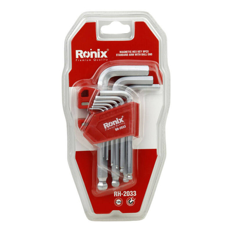 آچار آلن ستاره ای رونیکس مدل RH-2033 مجموعه 9 عددی