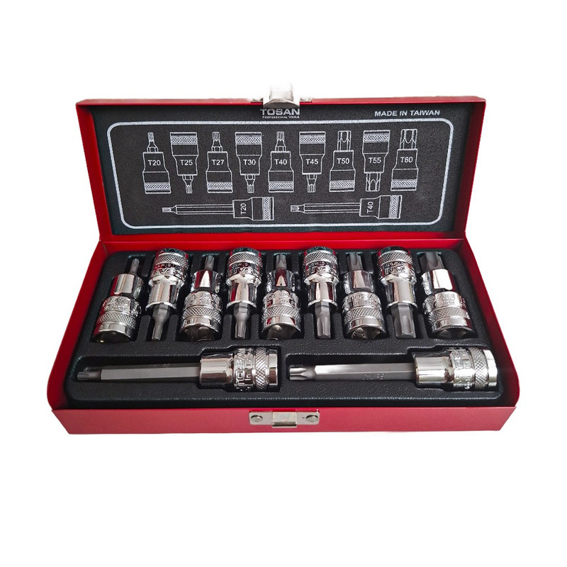 آچار بکس توسن مدل T1253-11T مجموعه 11 عددی