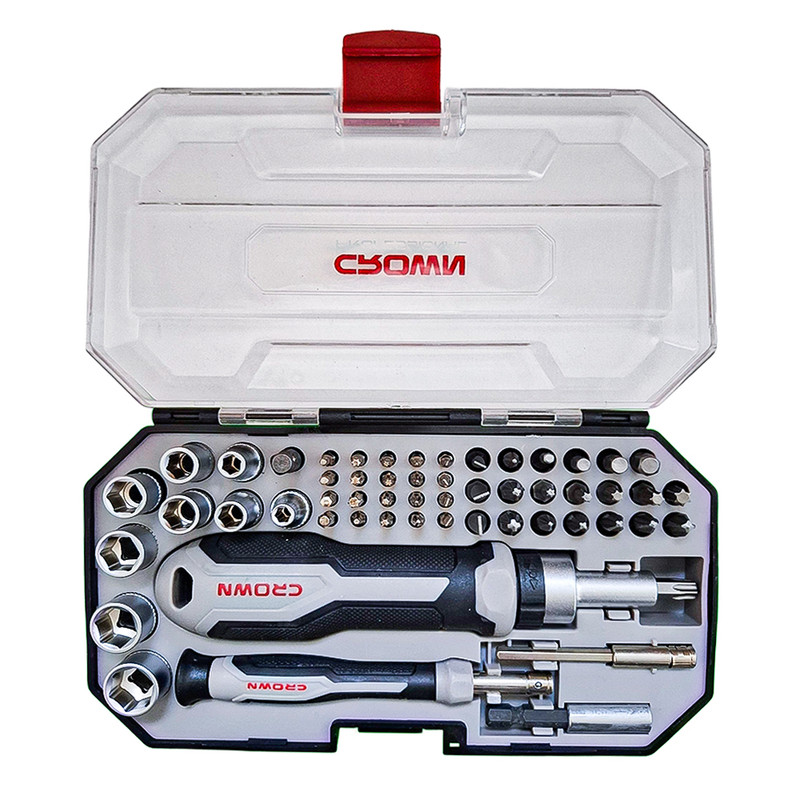 سری پیچ گوشتی کرون مدل CPHBH-AXA55 مجموعه 55 عددی
