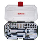 سری پیچ گوشتی کرون مدل CPHBH-AXA55 مجموعه 55 عددی