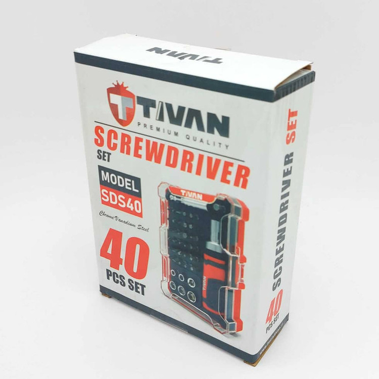 پیچ گوشتی تیوان مدل DS40 بسته 40 عددی