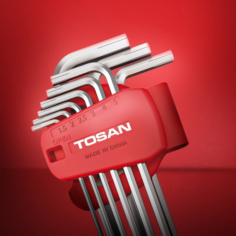 آچار الن خودرو توسن مدل T4181 بسته 9 عددی