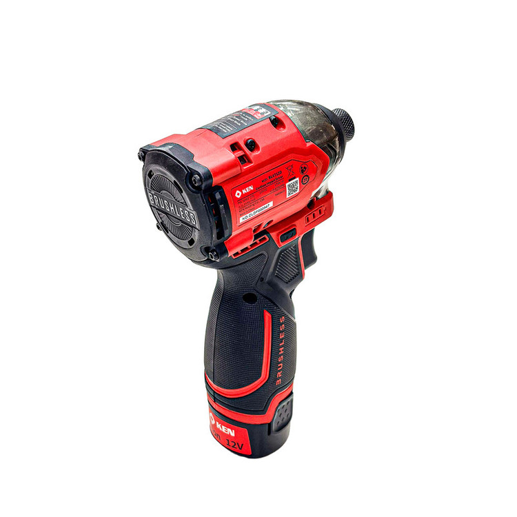 پیچ گوشتی شارژی ضربهای براشلس ۱۲ ولت کِن مدل BL6712D