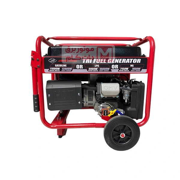 موتور برق جیانگ دانگ 12کیلووات سه فاز سه گانه اتوماتیک مدل JD12000THEBT-A-RC-LPG-NG