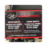 موتور برق جیانگ دانگ 12کیلووات سه فاز سه گانه اتوماتیک مدل JD12000THEBT-A-RC-LPG-NG