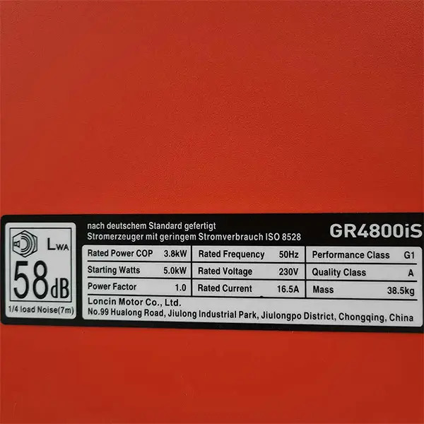 موتور برق سایلنت لانسین 5 کیلو وات Gr4800is