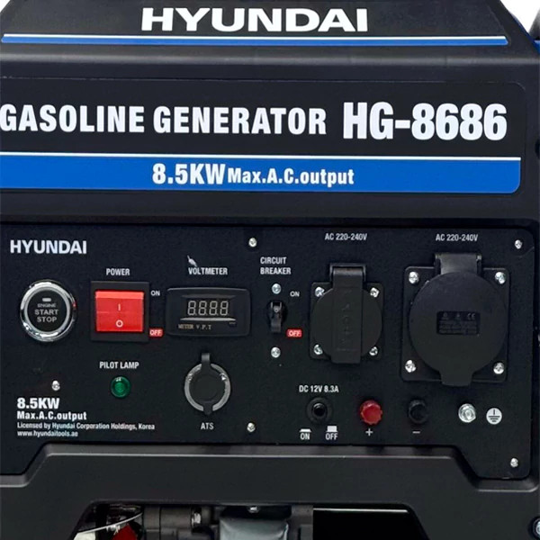 موتور برق بنزینی 8.5 کیووات هیوندای مدل HG-8686