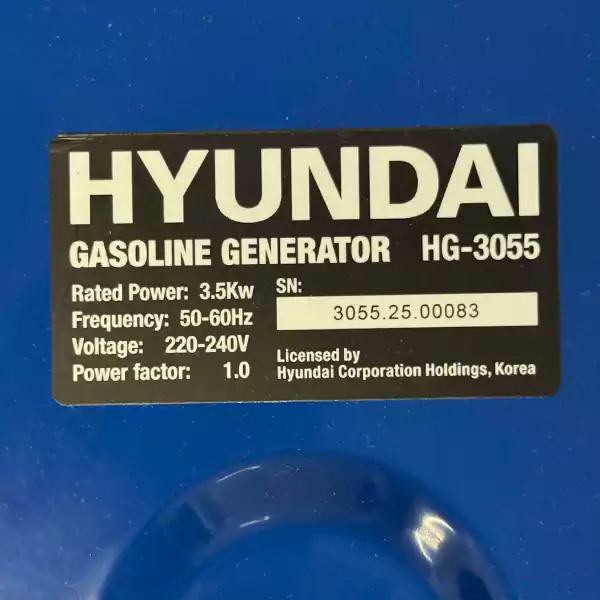 موتور برق هیوندای بنزینی 4 کیلووات مدل HG3055