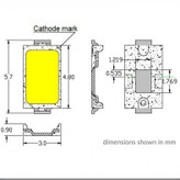 SMD LED قرمز پکیج 5730 بسته 50 عددی